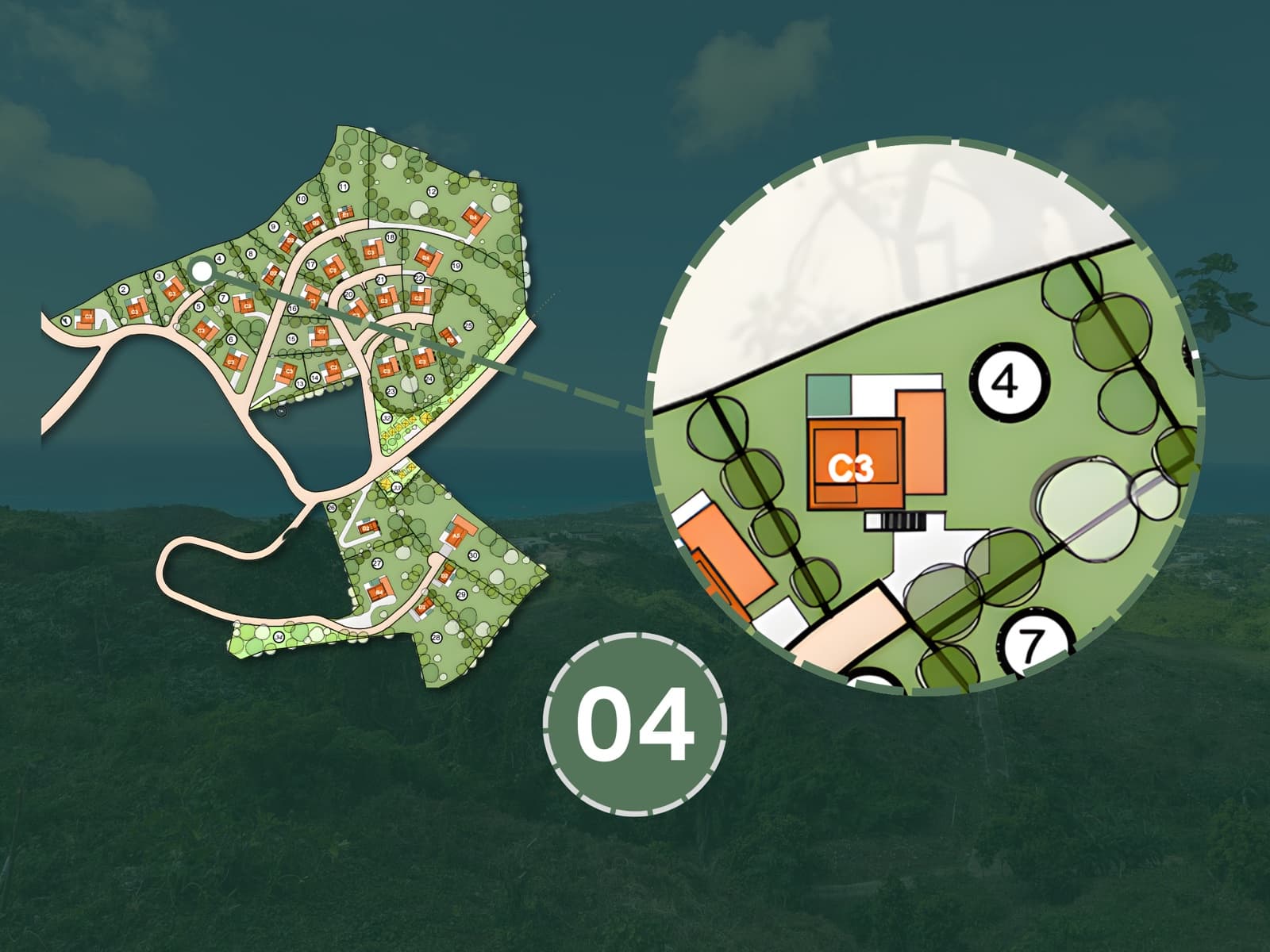 Sienna Terrenas Lot 4 - 3 bedroom villa option with Ocean Extra view, 1,358 sqm
