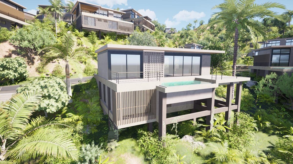 Sienna Terrenas Lot 8 - 2 bedroom villa option with Ocean Standard view, 1,220 sqm