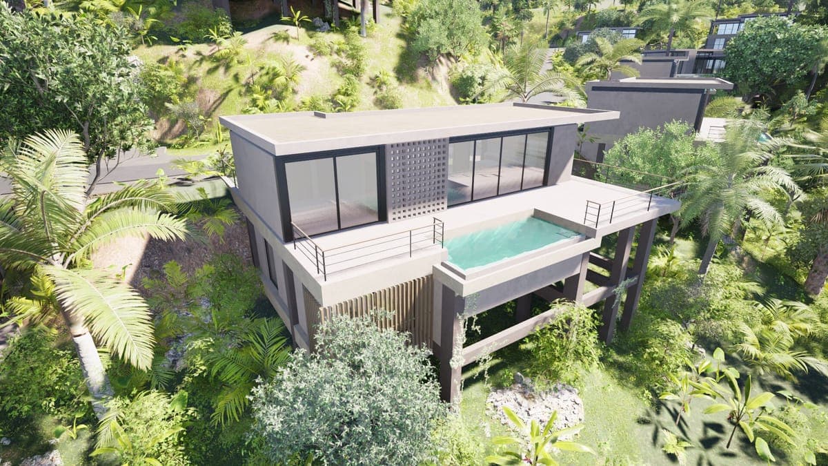 Sienna Terrenas Terrain 10 - option de villa de 2 chambres avec vue Ocean Standard, 1,145 m²