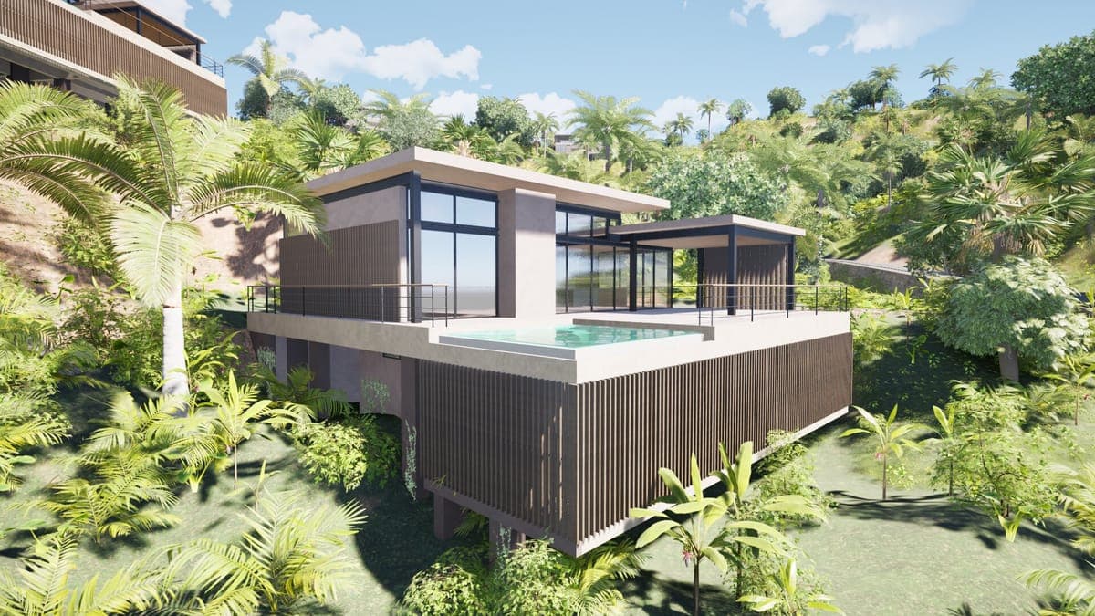 Sienna Terrenas Lot 13 - 3 bedroom villa option with Ocean Standard view, 1,219 sqm