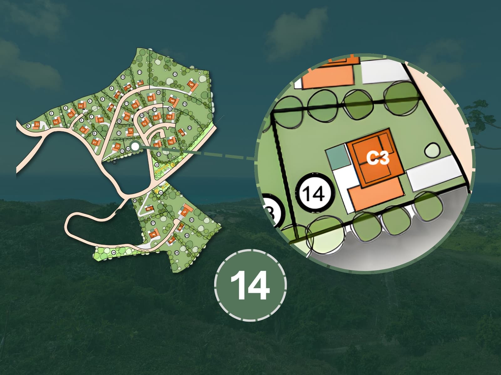 Sienna Terrenas Lot 14 - 3 bedroom villa option with Ocean Premium view, 954 sqm
