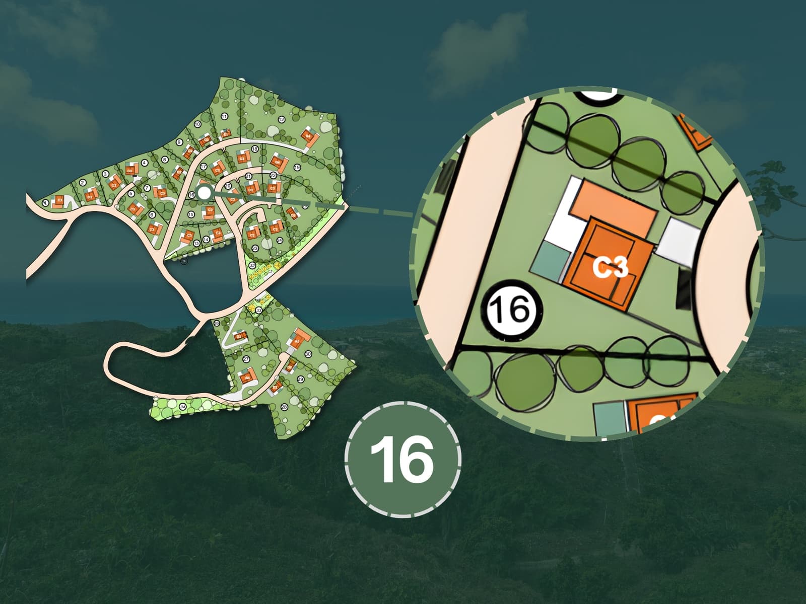 Sienna Terrenas Terrain 16 - option de villa de 3 chambres avec vue Ocean Premium, 891 m²