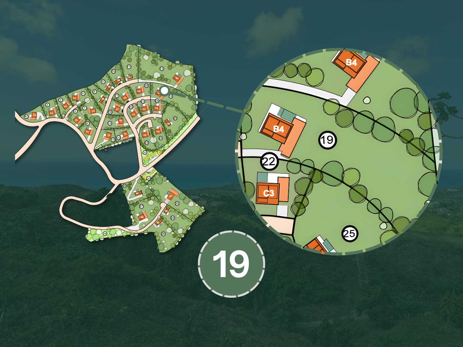 Sienna Terrenas Lot 19 - 4 bedroom villa option with Ocean Discount view, 3,567 sqm