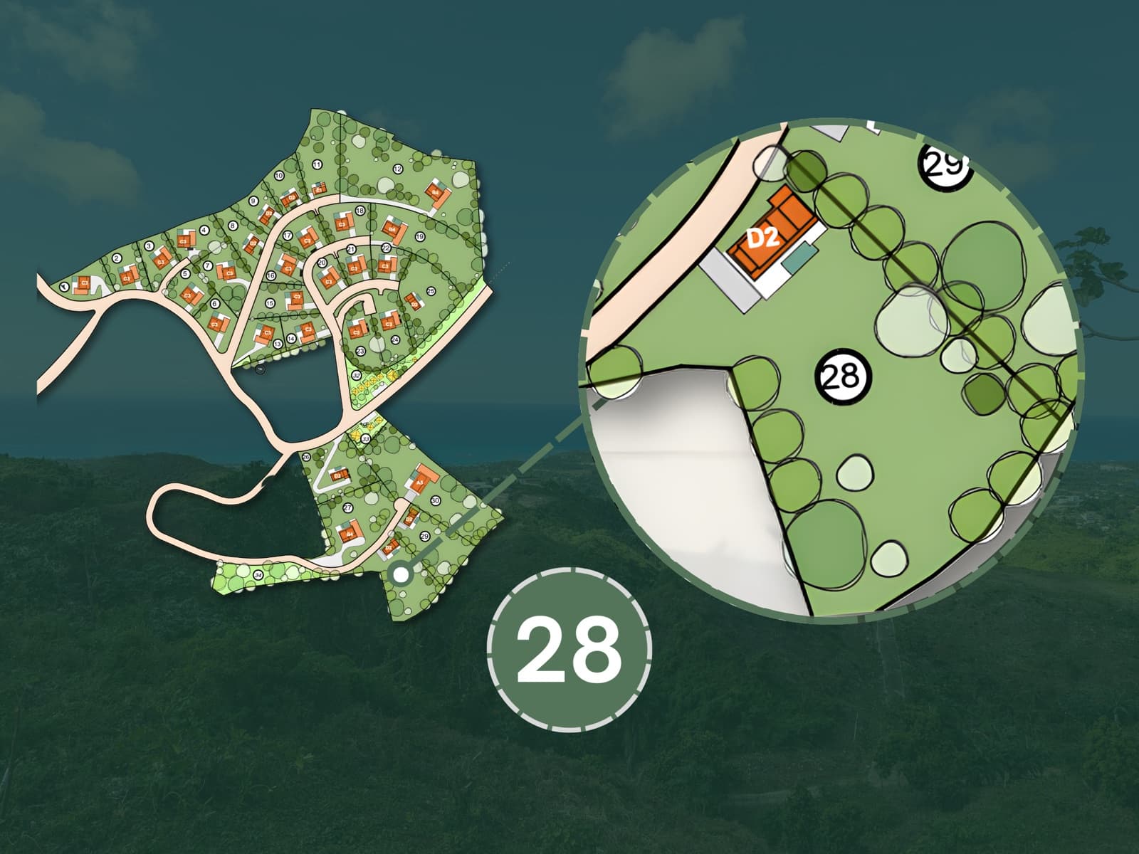 Sienna Terrenas Lot 28 - 2 bedroom villa option with Ocean Premium view, 2,659 sqm