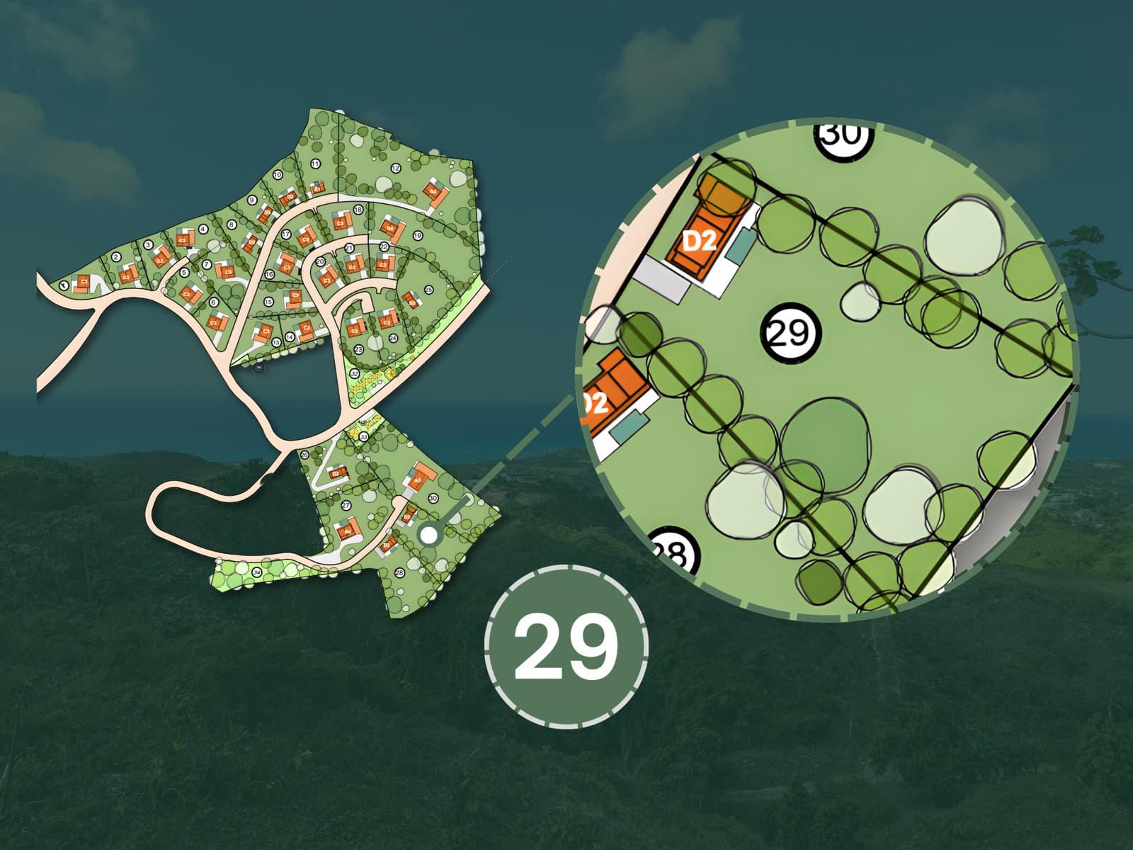Sienna Terrenas Lot 29 - 2 bedroom villa option with Ocean Premium view, 2,311 sqm
