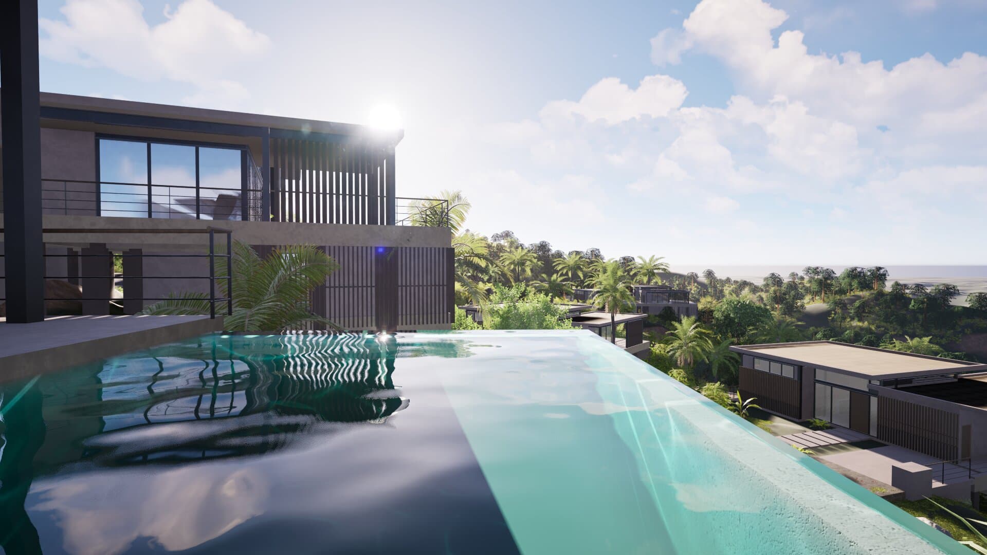 Sienna villa with maintained grounds