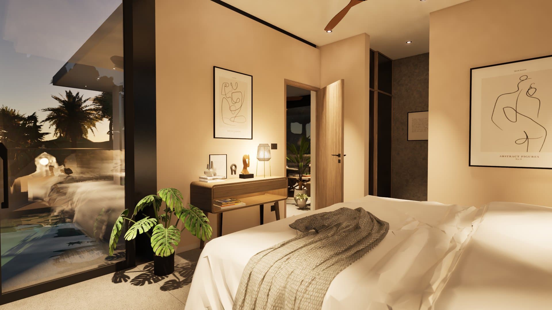 One room, three walls of glass. - Villa Guayacán
