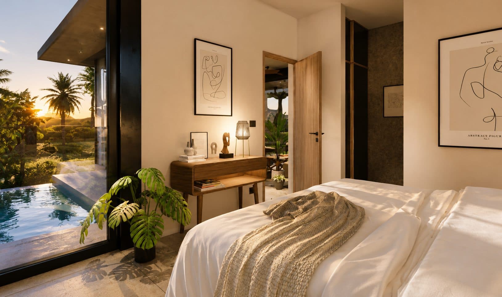 One room, three walls of glass. - Villa Guayacán