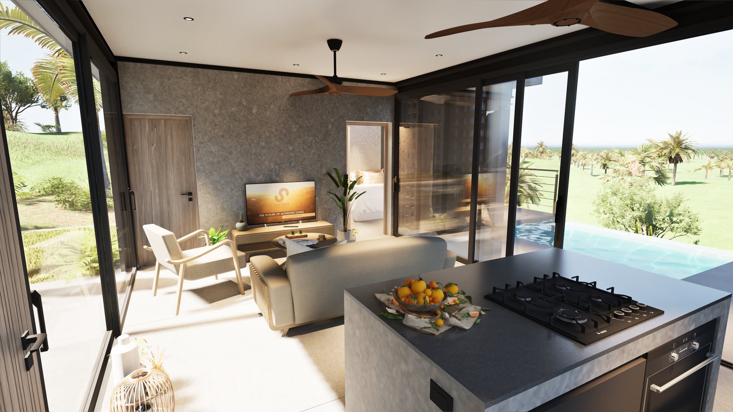 Compact, but designed to entertain four. - Villa Guayacán