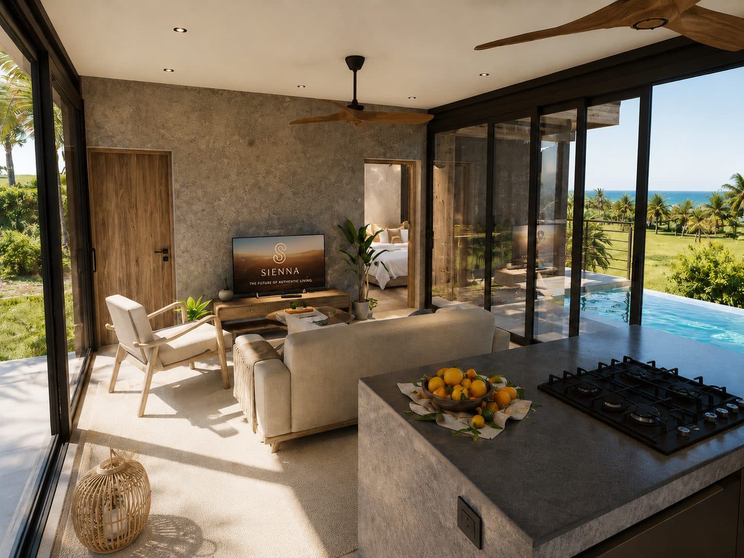 Compact, but designed to entertain four. - Villa Guayacán