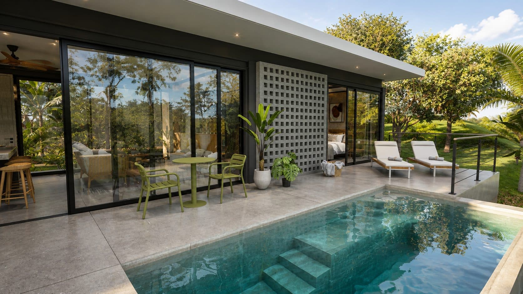102 m² of outdoor living for two. - Villa Cedro